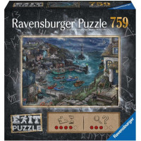 RAVENSBURGER Únikové EXIT puzzle Rybárska dedina 759 dielikov