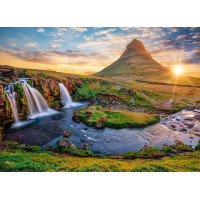 BLUEBIRD Puzzle Vodopád Kirkjufellsfoss, Island 2000 dielikov