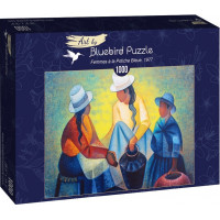 BLUEBIRD Puzzle Ženy s modrou vázou 1000 dielikov