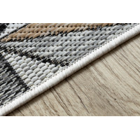 Kusový koberec Cooper Sisal Mosaic 22222 ecru/black