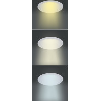 LED mini panel CCT, podhľadový, 6W, 450lm, 3000K, 4000K, 6000K, okrúhly