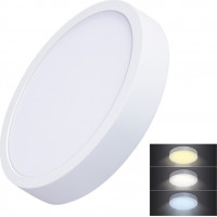 LED mini panel CCT, prisadený, 24W, 1800lm, 3000K, 4000K, 6000K, okrúhly