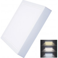 LED mini panel CCT, prisadený, 24W, 1800lm, 3000K, 4000K, 6000K, štvorcový