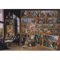 CLEMENTONI Puzzle Museum Collection: Arcivojvoda Leopold Wilhelm v jeho maliarskej galérii v Bruseli 2000 dielikov