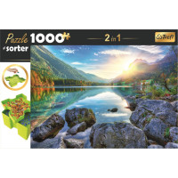 TREFL Puzzle s triedičom 2v1 Jazero Hintersee, Nemecko 1000 dielikov