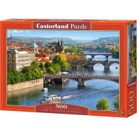 CASTORLAND Puzzle Pražské mosty 500 dielikov