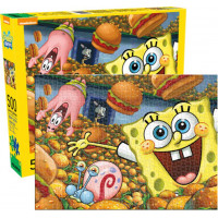 AQUARIUS Puzzle SpongeBob SquarePants: Krabie hambáča 500 dielikov