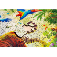 RAVENSBURGER Drevené puzzle Tiger v džungli 500 dielikov