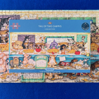 GIBSONS Panoramatické puzzle Ocasok dvoch čiperkov 636 dielikov