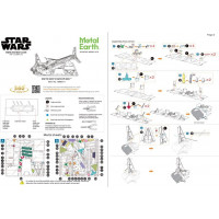 METAL EARTH 3D puzzle Star Wars: Enfys Nest&#39;s Swoop Bike