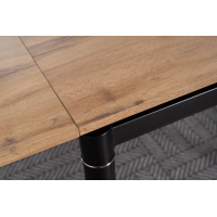 Jedálenský stôl GIULLIA II 80x80 - dub artisan/čierny mat