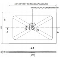 Sprchová SMC vanička MEXEN HUGO 100x160 cm - biela, 42101016