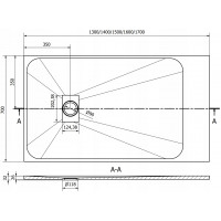 Sprchová SMC vanička MEXEN HUGO 70x160 cm - biela, 42107016