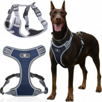 Beztlakový postroj pre psa ASTRO - tmavo modrý - rozmer XL