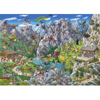 HEYE Puzzle Alpská zábava 1000 dielikov