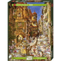 HEYE Puzzle Romantic Town: Vo dne 1000 dielikov