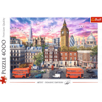 TREFL Puzzle Prechádzka Londýnom 4000 dielikov