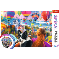 TREFL Spiral puzzle Festival teplovzdušných balónov 1040 dielikov