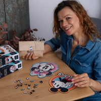 TREFL Wood Craft Origin puzzle Štýlová Minnie 160 dielikov