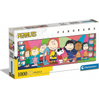 CLEMENTONI Panoramatické puzzle Peanuts 1000 dielikov