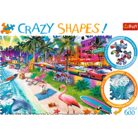 TREFL Crazy Shapes puzzle Pláž Miami 600 dielikov
