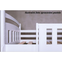 Detská posteľ z masívu borovice FILÍPOK - 200x90 cm - biela