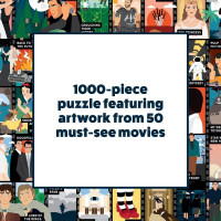 RIDLEY&#39;S GAMES Puzzle Bucket List: 50 filmov, ktoré musíte vidieť 1000 dielikov