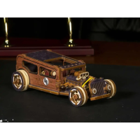 WOODEN CITY 3D puzzle Automobil Hot Rod Limitovaná edícia 142 dielov