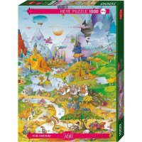 HEYE Puzzle Cartoon Classics: Idylka pri jazere 1000 dielikov