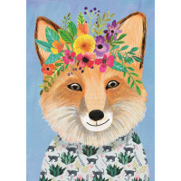 HEYE Puzzle Floral Friends: Priateľská líška 1000 dielikov