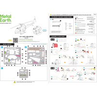 METAL EARTH 3D puzzle Vrtuľník UH-1 Huey