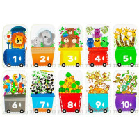 PROFIBABY Puzzle ZOO Expres - počítaj so mnou 30 dielikov