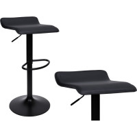 Barová stolička PORTI BLACK - čierna