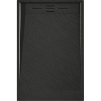 Sprchová SMC vanička MEXEN AMON 80x100 cm - čierna, 4F708010