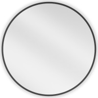 Okrúhle zrkadlo MEXEN LOFT 65 cm - čierny rám, 9850-065-065-000-70