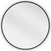 Okrúhle zrkadlo MEXEN LOFT 50 cm - čierny rám, 9850-050-050-000-70