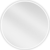 Okrúhle zrkadlo MEXEN LOFT 60 cm - biely rám, 9850-060-060-000-20
