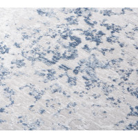 Kusový koberec SKY Frame - sivý/modrý
