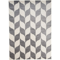 Kusový koberec MAROKO Leaves - šedý/krémový