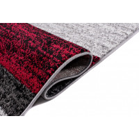 Kusový koberec JAVA Pave - sivý/červený