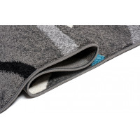 Kusový koberec JAVA Blot - tmavo šedý/modrý