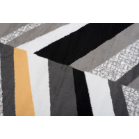 Kusový koberec MAYA Lines - žlutý/šedý