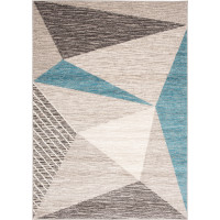 Kusový koberec FIESTA Abstract - modrý/sivý