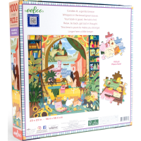 EEBOO Štvorcové puzzle Odpočinok u knižiek 1000 dielikov