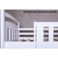 Detská Montessori posteľ z masívu borovice BETTY - 200x90 cm - BIELA