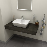 Sapho TAILOR rockstone doska 100x50 cm, prevedenie goliera R TR100R