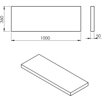 Sapho AVICE doska 100x36cm, old wood AV1068