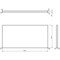 Sapho WOODY doska 1000x28x500mm, masív prírodný dub WD100-70