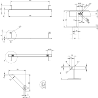 GSI PURA čelný držiak uterákov 62cm, chróm PAPRD62