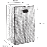 Gedy Kôš na bielizeň 35x58x35cm, hnedá LA3829